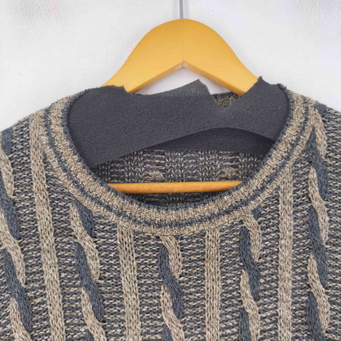 MADE IN USA コットンケーブルニット メンズ import:L