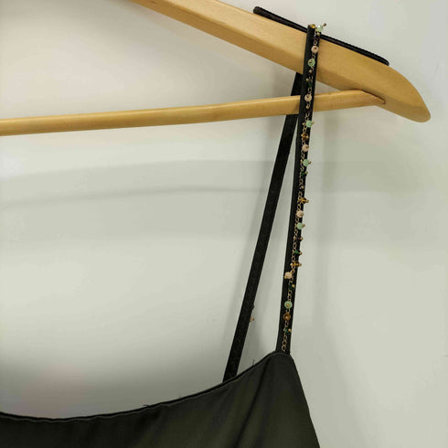 ザラ ZARA SLIP DRESS WITH BEADS サテンドレス レディース XS