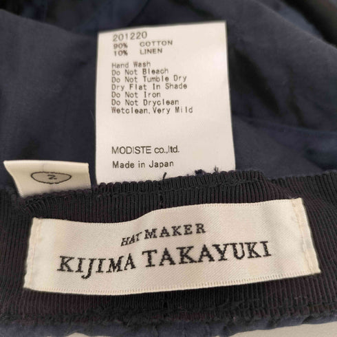 キジマタカユキ KIJIMA TAKAYUKI コットンリネン タイプライター 6パネル キャップ メンズ 2