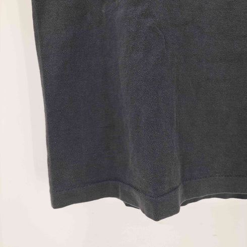 ステューシー Stussy 90S 紺タグ USA製 ドラゴンプリントクルーネックTシャツ 裾袖シングル チビT メンズ JPN:S