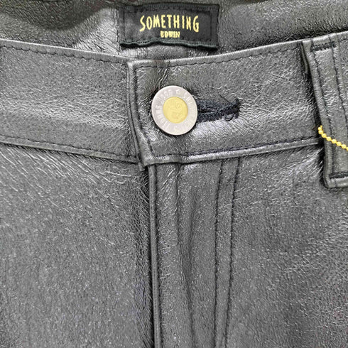 サムシング SOMETHING コーティングセミフレアパンツ レディース 28