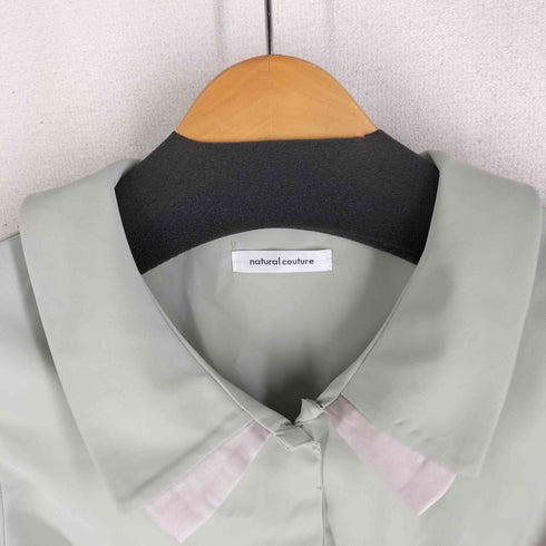 ナチュラルクチュール natural couture 24SS osono配色重ね衿三角カフスブラウス レディース FREE