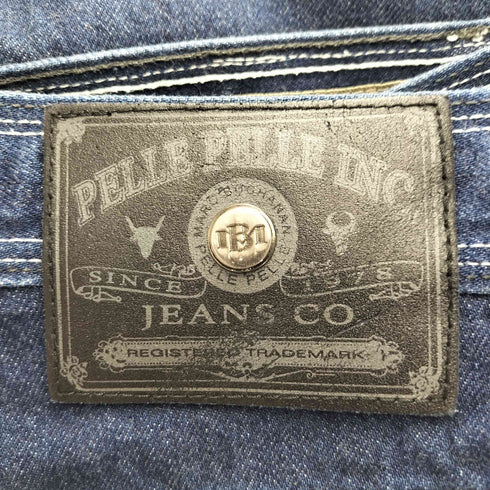 ペレペレ pelle pelle ワイドストレート デニムパンツ バギーデニム メンズ 32