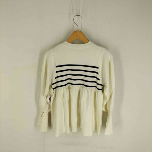 センスオブプレイス SENSE OF PLACE 23AW ストレッチペプラムセーター レディース ONE SIZE