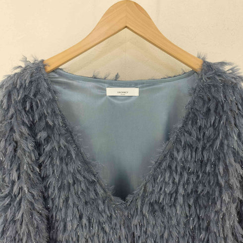 ヴァカンシー VACANCY 23AW フリンジVネックトップス レディース FREE