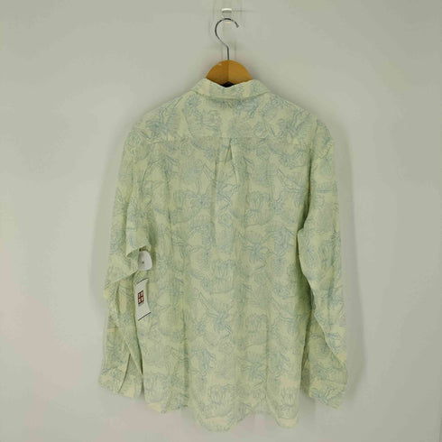 ナノユニバース NANO universe ボタニカル柄 L/S シャツ メンズ import:L