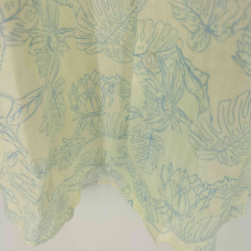 ナノユニバース NANO universe ボタニカル柄 L/S シャツ メンズ import:L