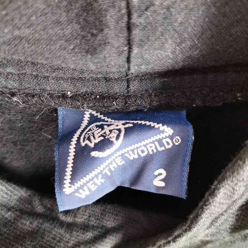 WEK THE WORLD USA製 プリント プルオーバーパーカー メンズ JPN:2
