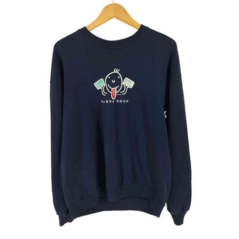 ジャージーズ JERZEES USA製 WANNA SHOP フロント刺繍 スウェット メンズ import:L