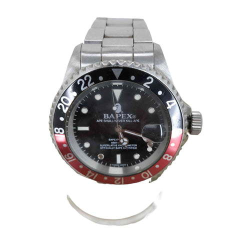 アベイシングエイプ BAPE by A BATHING APE 防水 セルフチャージ機能付きハイブリッドムーブメント 自動巻き 手巻き TYPE 2 BAPEX メンズ