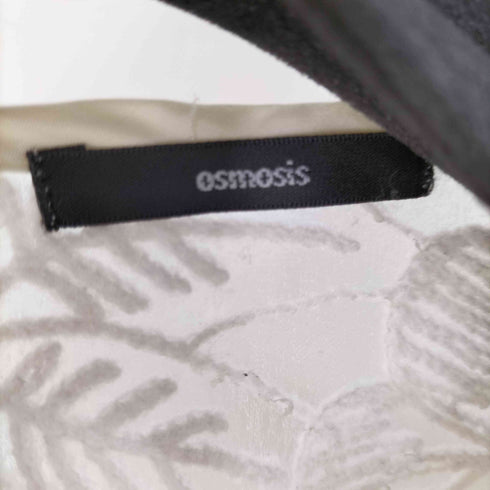 オズモーシス OSMOSIS 異素材切替レースブラウス レディース ONE SIZE