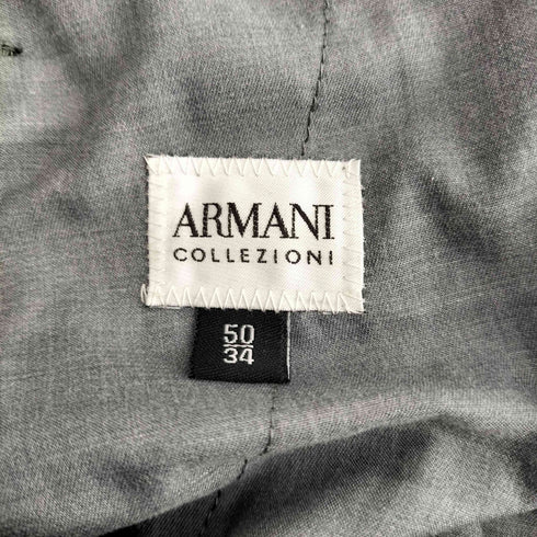 アルマーニコレツィオーニ ARMANI COLLEZIONI ノータック ポリスラックス メンズ 34