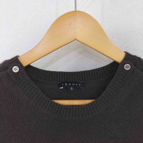 セオリー theory ショルダーボタン カシミア100 S/Sワンピース ひざ丈 レディース JPN:2