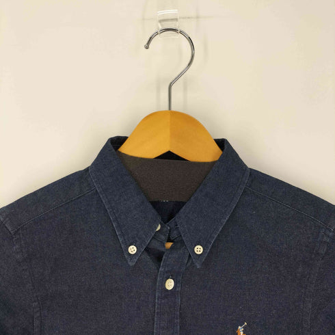 ラルフローレン RALPH LAUREN スモールポニー刺繍ボタンダウンL/Sデニムシャツ レディース 150