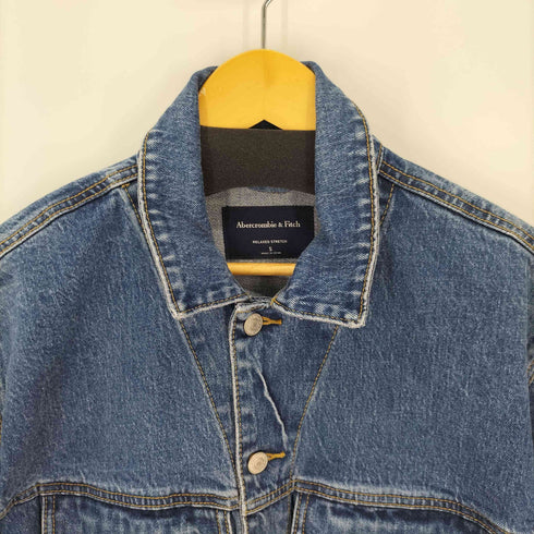 アバクロンビーアンドフィッチ Abercrombie & Fitch ビックシルエットデニムトラッカージャケット メンズ import:S
