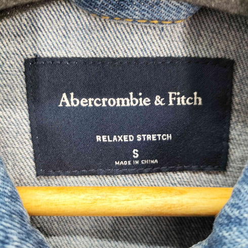 アバクロンビーアンドフィッチ Abercrombie & Fitch ビックシルエットデニムトラッカージャケット メンズ import:S
