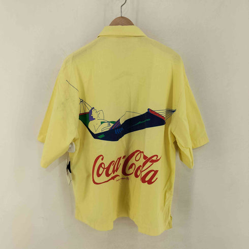コカコーラ Coca-Cola 90s MADE IN PORTUGAL バックロゴ コットンS/Sシャツ RELAX IN THE SHADE メンズ import:S