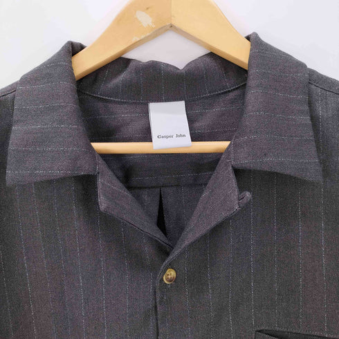 キャスパージョン CASPER JOHN Various Dolman Shirts ピンストライプ ボックスシルエットシャツ メンズ JPN:M