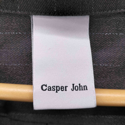 キャスパージョン CASPER JOHN Various Dolman Shirts ピンストライプ ボックスシルエットシャツ メンズ JPN:M