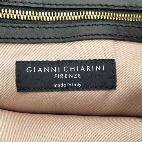 ジャンニキャリーニ GIANNI CHIARINI MADE IN ITALY バイカラー レザーハンドバッグ レディース