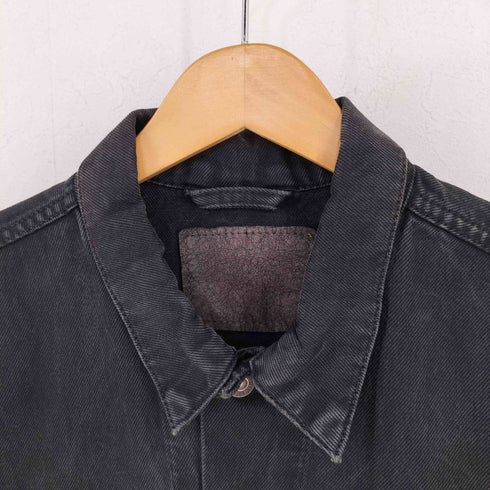 リーバイス Levis チュニジア製 70503 ボタン裏T37 製品染め ブラックデニム トラッカージャケット ユーロ メンズ import:L