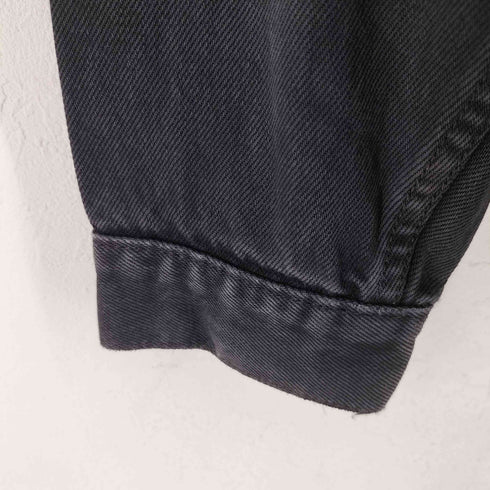 リーバイス Levis チュニジア製 70503 ボタン裏T37 製品染め ブラックデニム トラッカージャケット ユーロ メンズ import:L