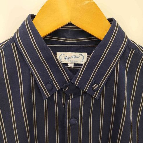 オアグローリー OR GLORY S.P.B.D Stripe Shirt メンズ L