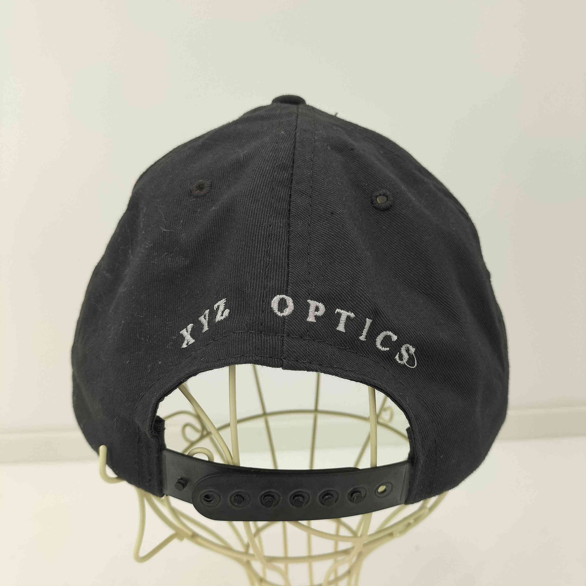 90s OAKLEY USA製 ベースボールキャップ XYZ OPTICS 黒