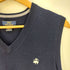 ブルックスブラザーズ 346 BROOKS BROTHERS MERINO WOOL メリノウール ロゴ刺繍 ニットベスト メンズ import:S