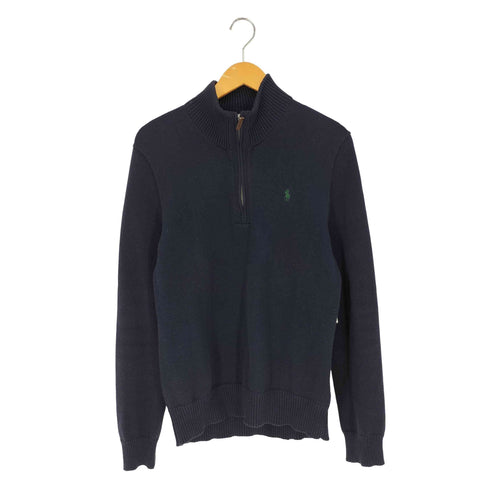 ポロラルフローレン POLO RALPH LAUREN ポニー刺繍 ハーフジップ コットンニット メンズ import:S