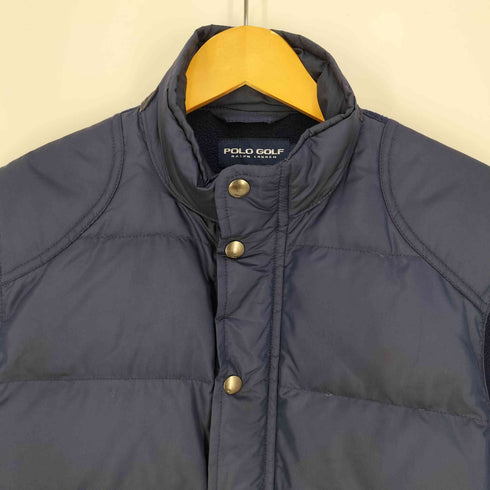 ポロゴルフラルフローレン POLO GOLF RALPH LAUREN 異素材切替 フリースナイロン ダウンジャケット メンズ import:S