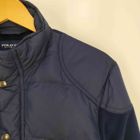 ポロゴルフラルフローレン POLO GOLF RALPH LAUREN 異素材切替 フリースナイロン ダウンジャケット メンズ import:S
