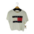 トミージーンズ tommy jeans クロップドロゴプリントS/S TEE レディース import:M
