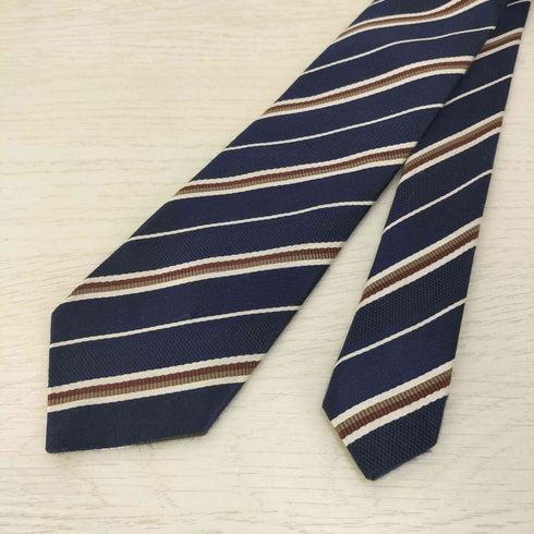 アクアスキュータム AQUASCUTUM イングランド製 トラッド シルクコットンネクタイ メンズ