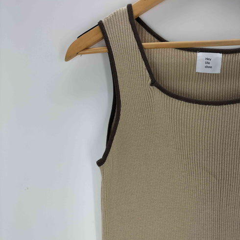 ヘイライフストア Hey life store no sleeve knit long one piece レディース FREE