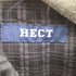 HECT Big W-pocket Draw Cord Seersucker Check S/S Shirt メンズ