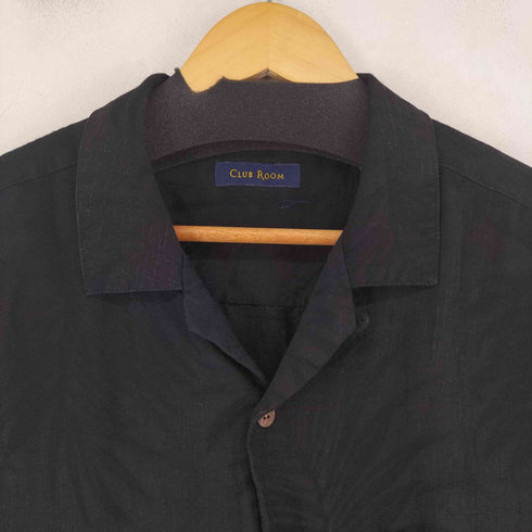 クラブルーム CLUB ROOM リネン混 S/S 開襟シャツ メンズ JPN:XL