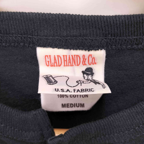 グラッドハンド GLADHAND ヘンリーネックカットソー メンズ M