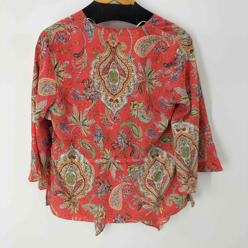 ザラ ZARA ペイズリー柄シャツブラウス レディース import:S