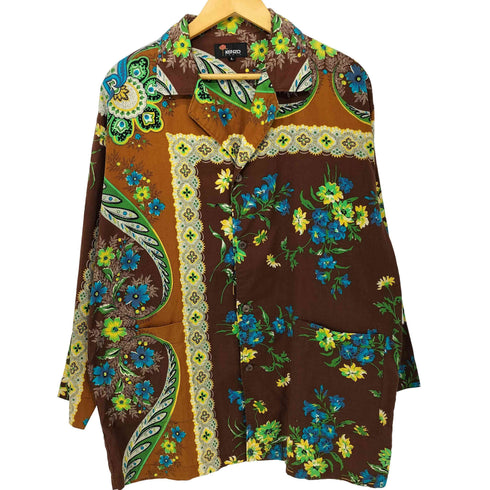 ケンゾーパリス KENZO PARIS 80-90s 総柄パジャマシャツ メンズ L