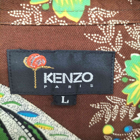 ケンゾーパリス KENZO PARIS 80-90s 総柄パジャマシャツ メンズ L