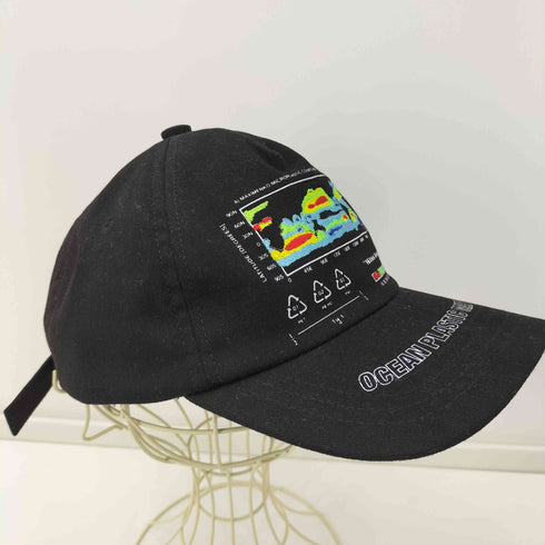 Space Available Ocean Mapping Cap Black メンズ