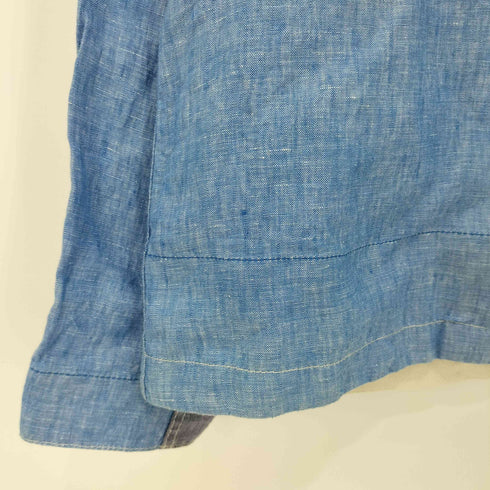 ジュンヤワタナベコムデギャルソンマン JUNYA WATANABE COMME des GARCONS MAN 19ss Ester Lamy Chambray Jacket 総リネン 生地切替 シャンブレージャケット メンズ JPN:XS