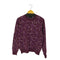 ランバンコレクション LANVIN COLLECTION ウール100 総柄クルーネックニット レディース JPN:M