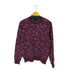 ランバンコレクション LANVIN COLLECTION ウール100 総柄クルーネックニット レディース JPN:M