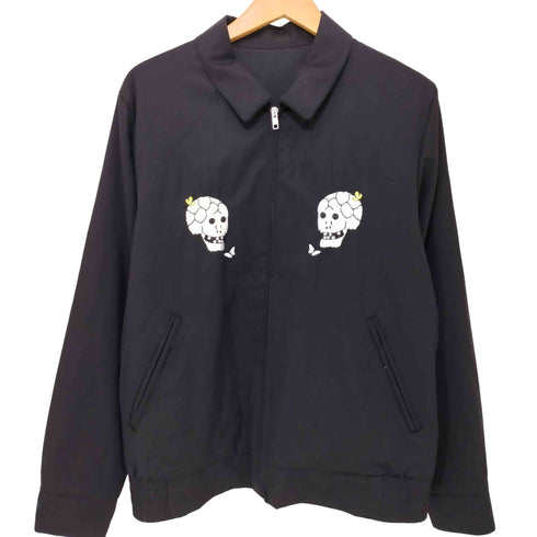 アンダーカバー UNDERCOVER 別注 スカル刺繍 ウール ジップアップブルゾン メンズ JPN:2