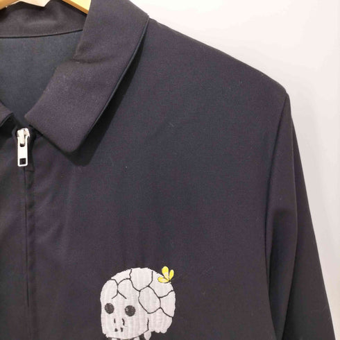 アンダーカバー UNDERCOVER 別注 スカル刺繍 ウール ジップアップブルゾン メンズ JPN:2
