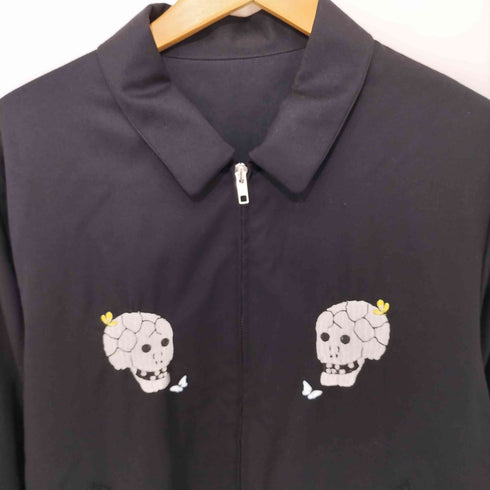 アンダーカバー UNDERCOVER 別注 スカル刺繍 ウール ジップアップブルゾン メンズ JPN:2