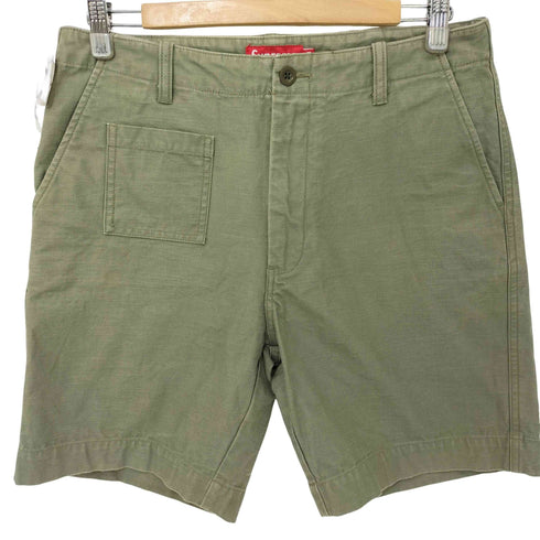 シュプリーム Supreme 11SS B.D.U. FIELD SHORT コットンサテンミリタリーチノショートパンツ メンズ US:30-31