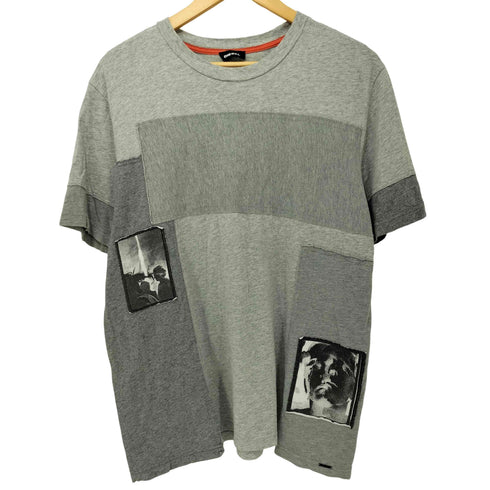 ディーゼル DIESEL パッチワークデザイン 半袖Tシャツ メンズ L